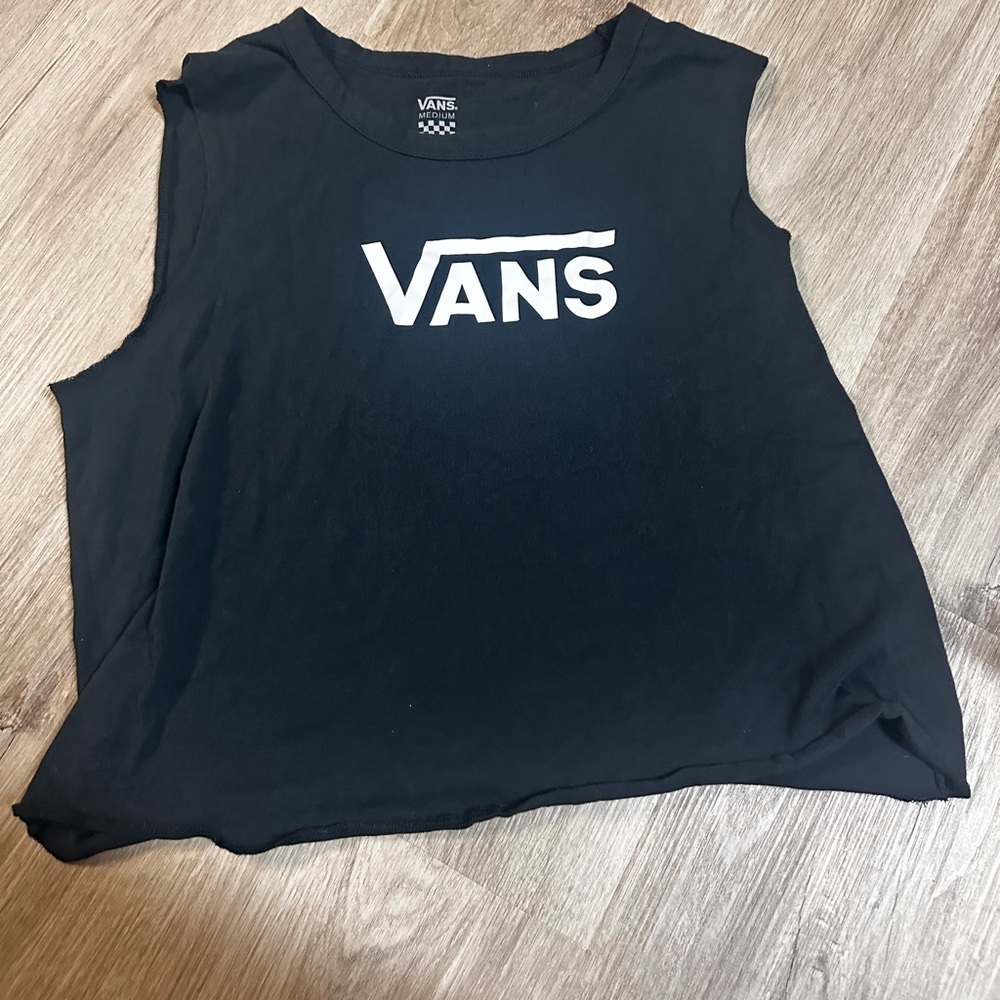 Vans Flying V  Cropped Muscle Tank Size Medium Skater Edgy